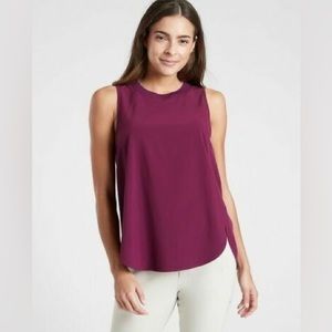 Athleta Medieval Violet Zephyr Tank Medium Work Travel